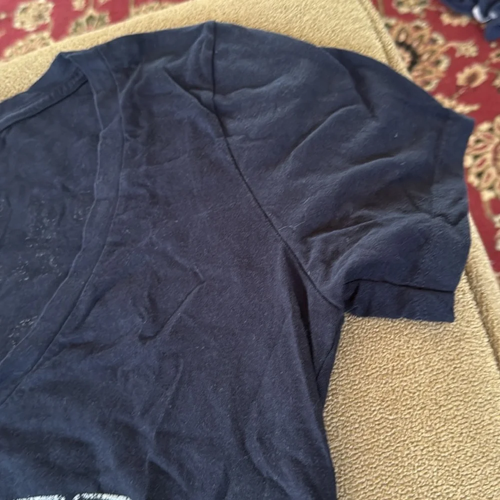 5th & Ocean Girls Navy Blue Yankees New York T-Shirt Large (NH)